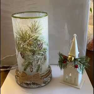 Rustic Lodge Pine Winter Light